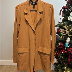 Forever 21 Women's Lightweight Blazer Tan -Size Small